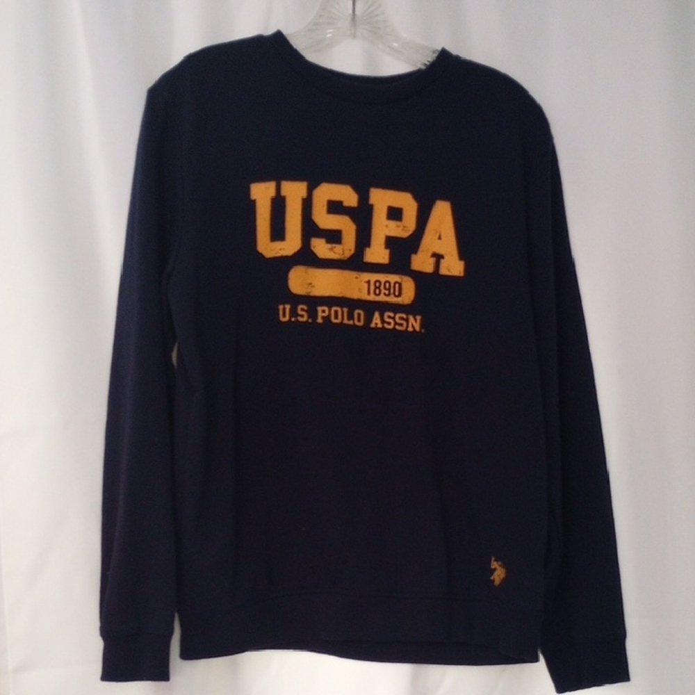 U.S. Polo Assn. Navy Sweatshirt with Gold Logo